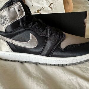 Jordan Men's Black and Silver Sneakers New In Box